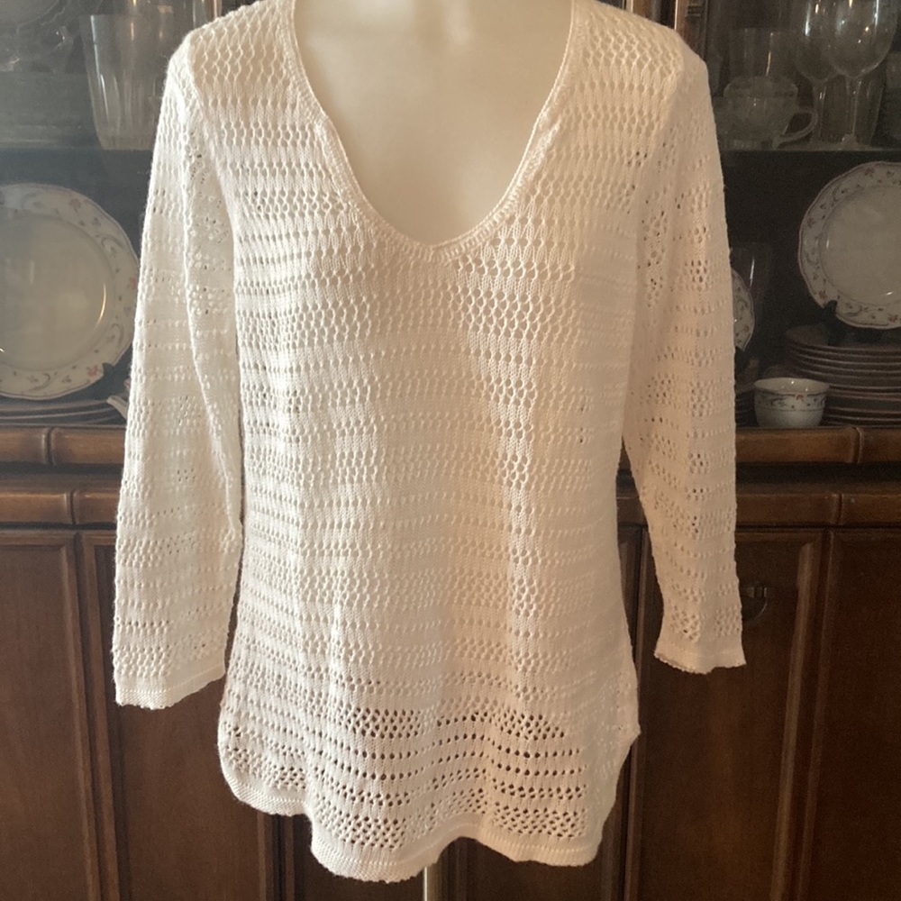 VILLAGER Liz Claiborne Knit Sweater - size womens Medium - Picture 4 of 16